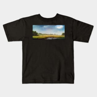 A cloudy day, Rhode Island by Martin Johnson Head Kids T-Shirt